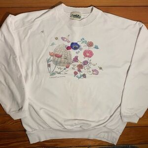 Northern Reflection Graphic Cotton Crewneck. Women’s. M.